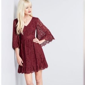 Modcloth Through the Bluebells Lace Dress NWOT